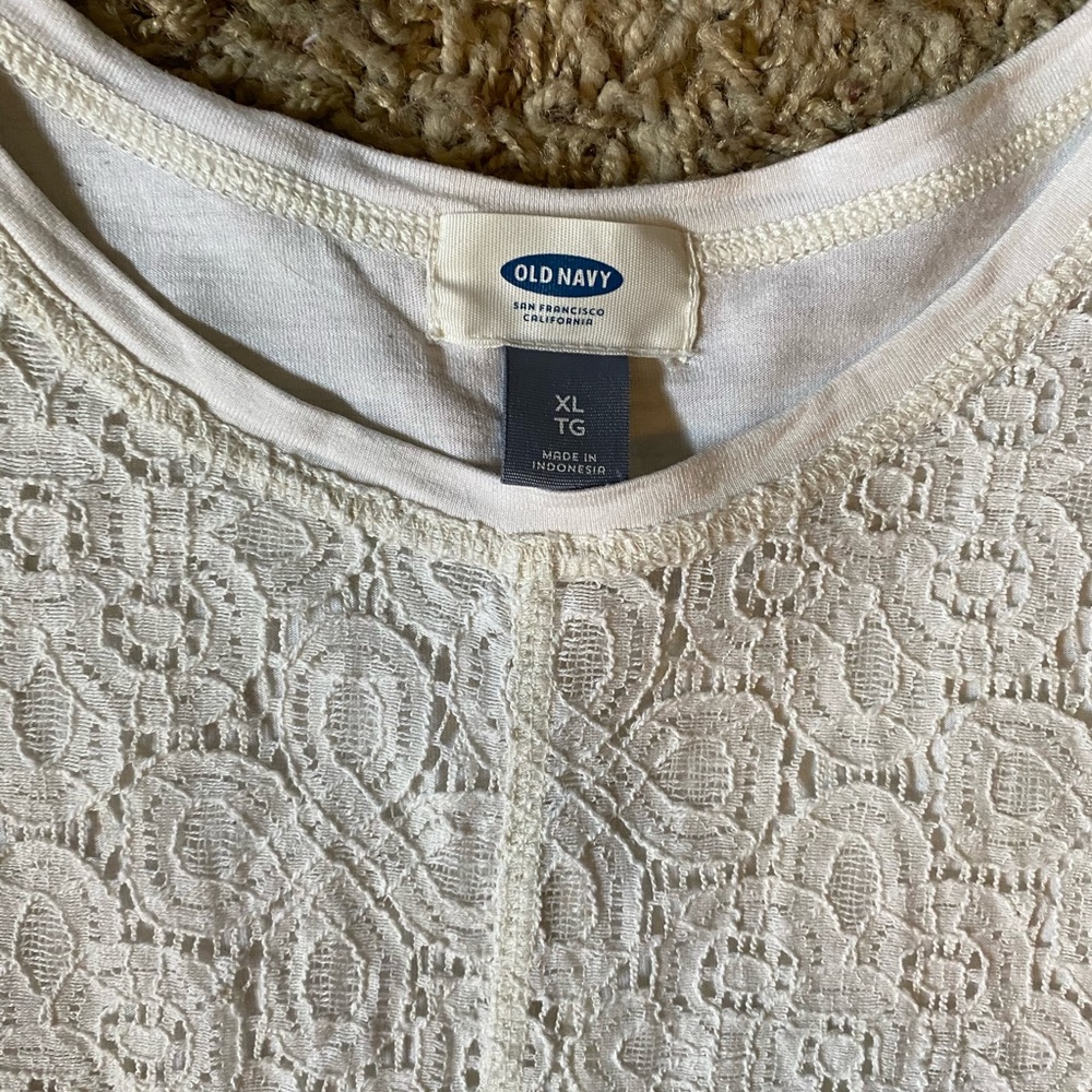Lace Muscle Tee - Picture 2 of 4
